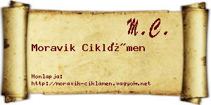 Moravik Ciklámen névjegykártya